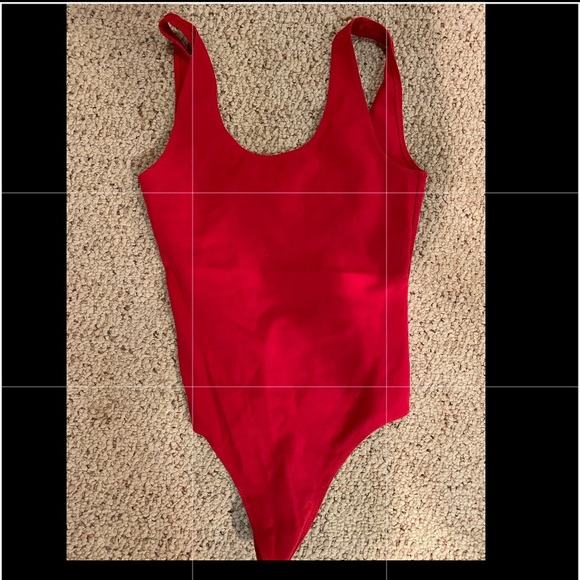 Aritzia Tops - Aritzia red bodysuit. Like new!